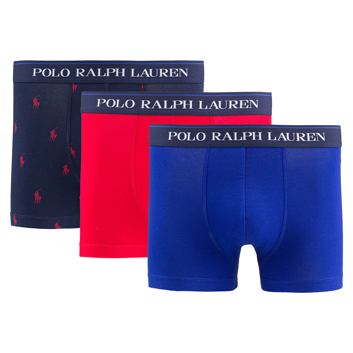 Комплект из 3 трусов-боксеров LaRedoute POLO RALPH LAUREN синего цвета