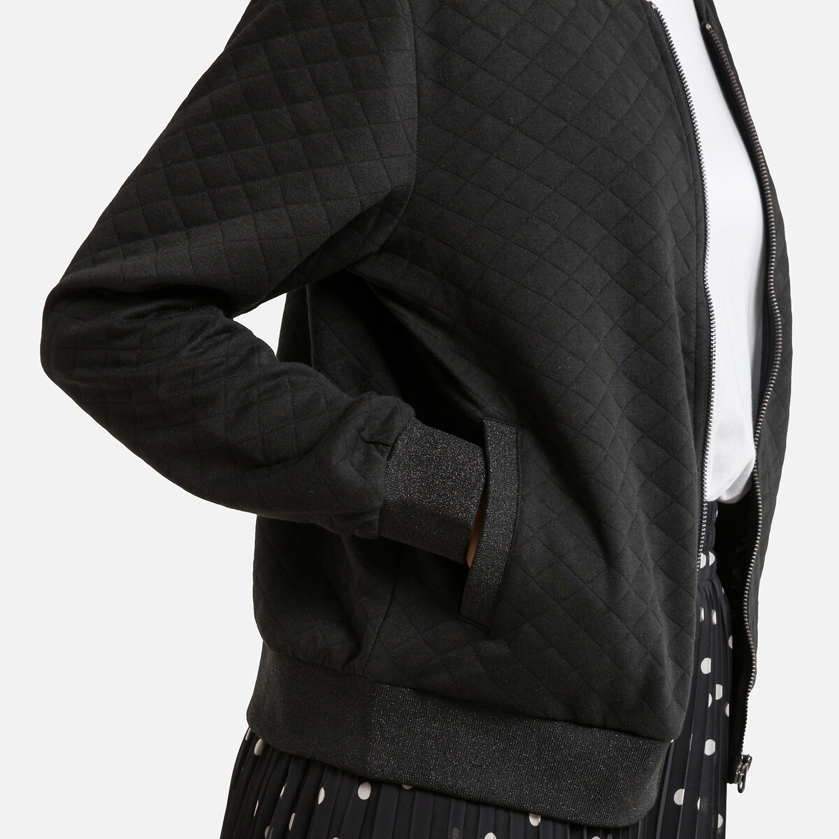 Куртка-бомбер Блестящая XL черный LaRedoute, размер XL - фото 3