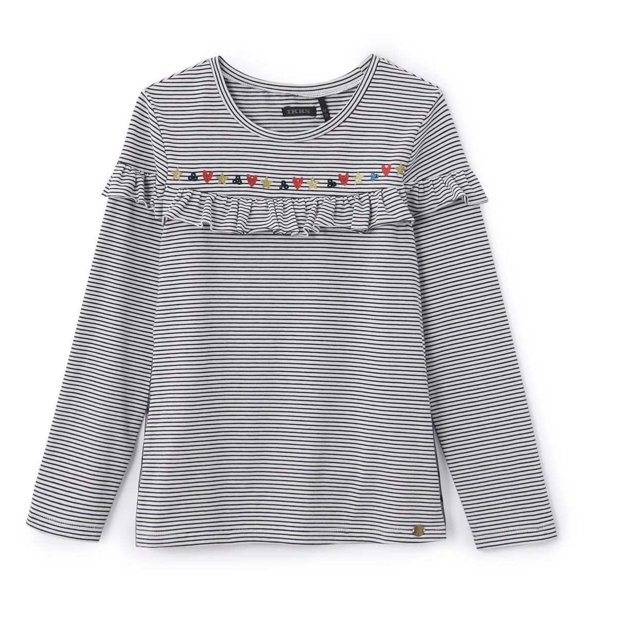 Tee shirt col rond, manches longues