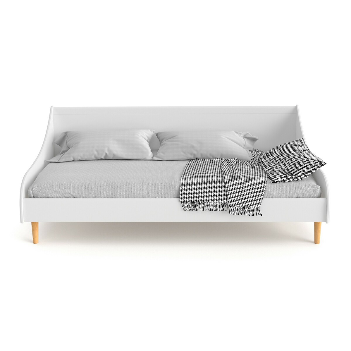 Диван-кровать Jimi 90 x 190 см белый кровать из массива сосны с пологом и основанием spidou 90 x 200 см каштановый