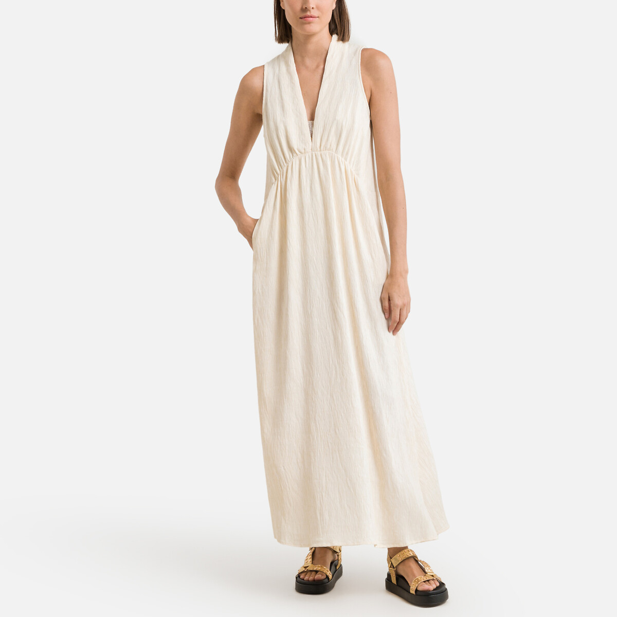 Платье Длинное без рукавов 0(XS) белый