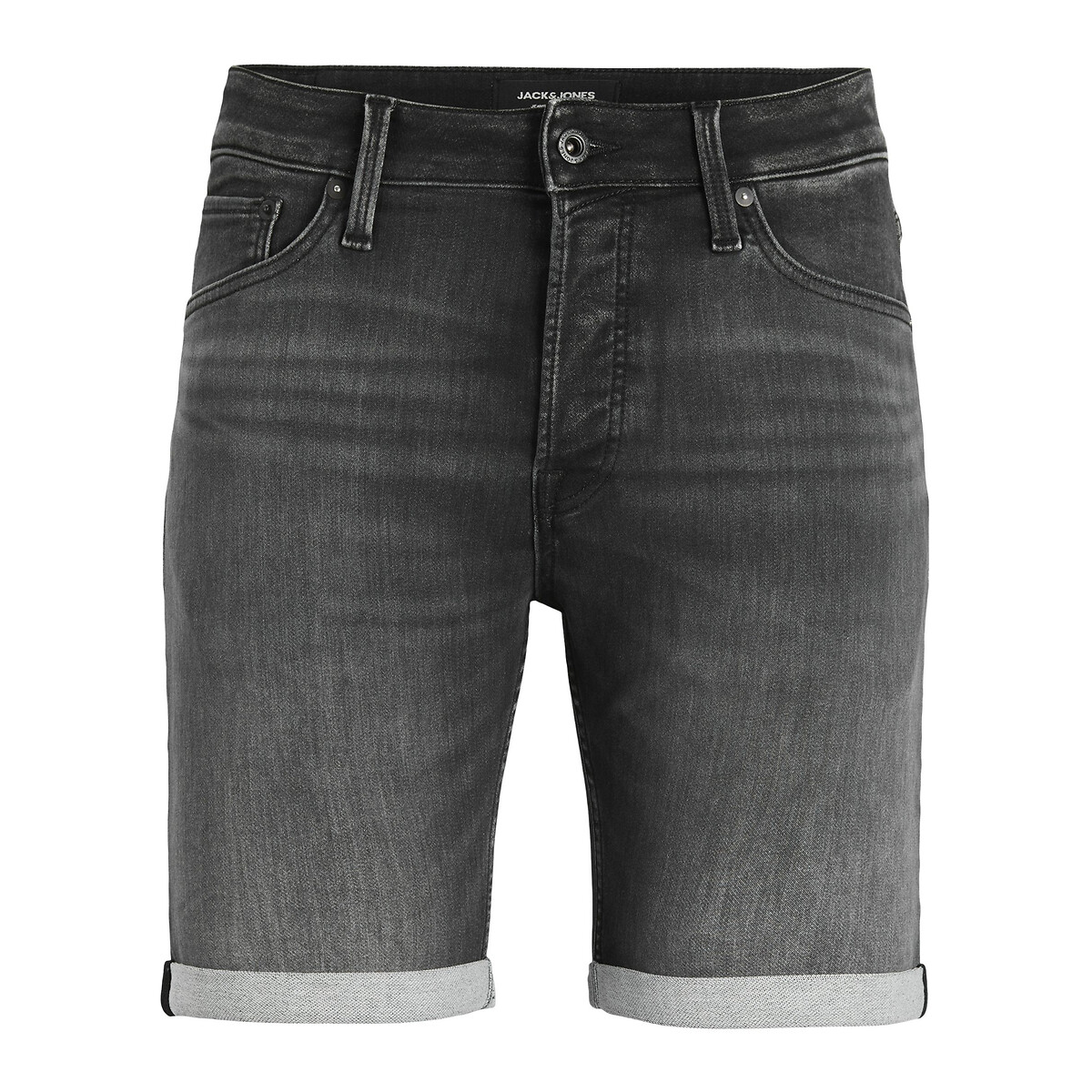 Шорты из джинсовой ткани  L черный LaRedoute, размер L