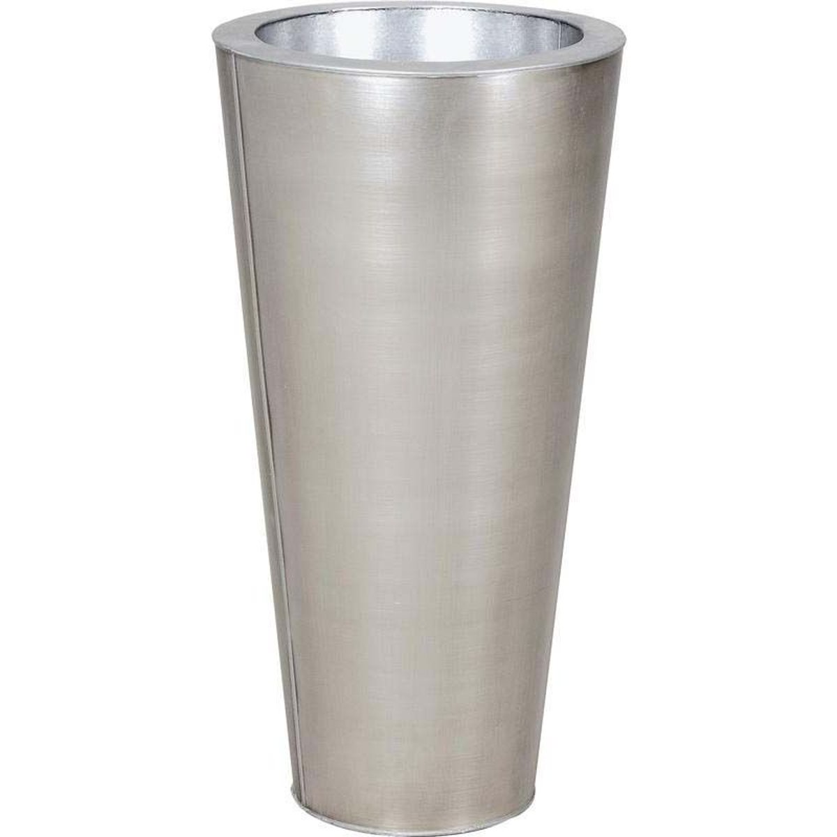 Vase rond en zinc titanium