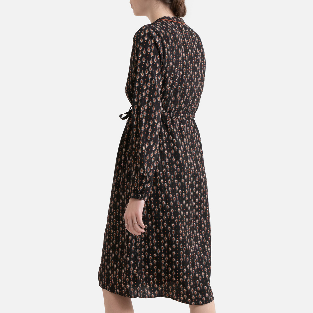 Платье La Redoute С длинными рукавами S черный, размер S - фото 4