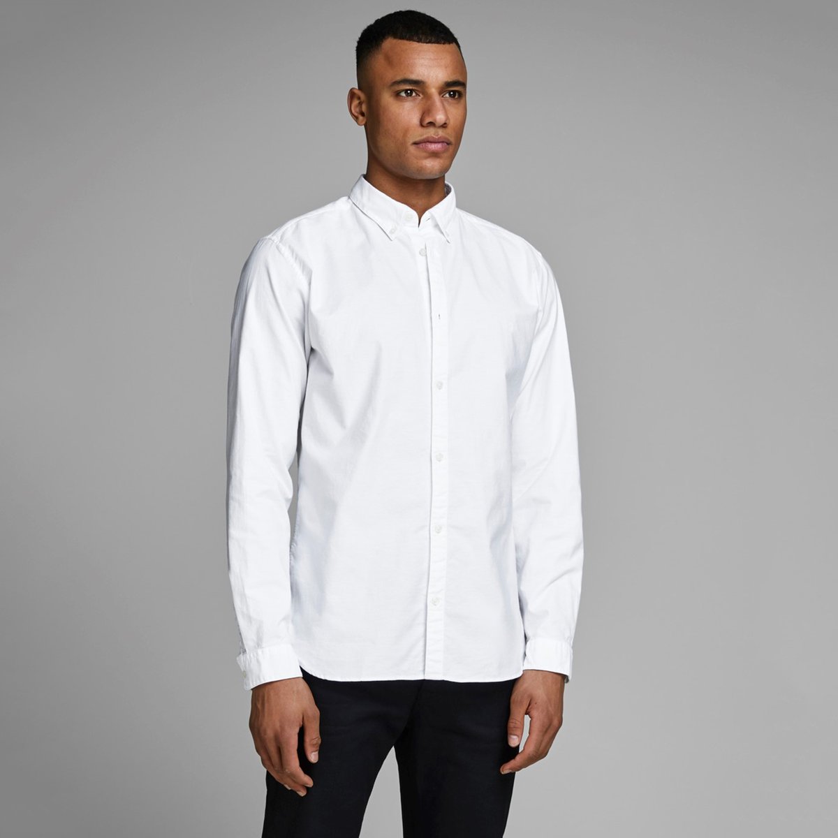 

Рубашка La Redoute, Белый, Слим стрейч Jprlogo XL белый