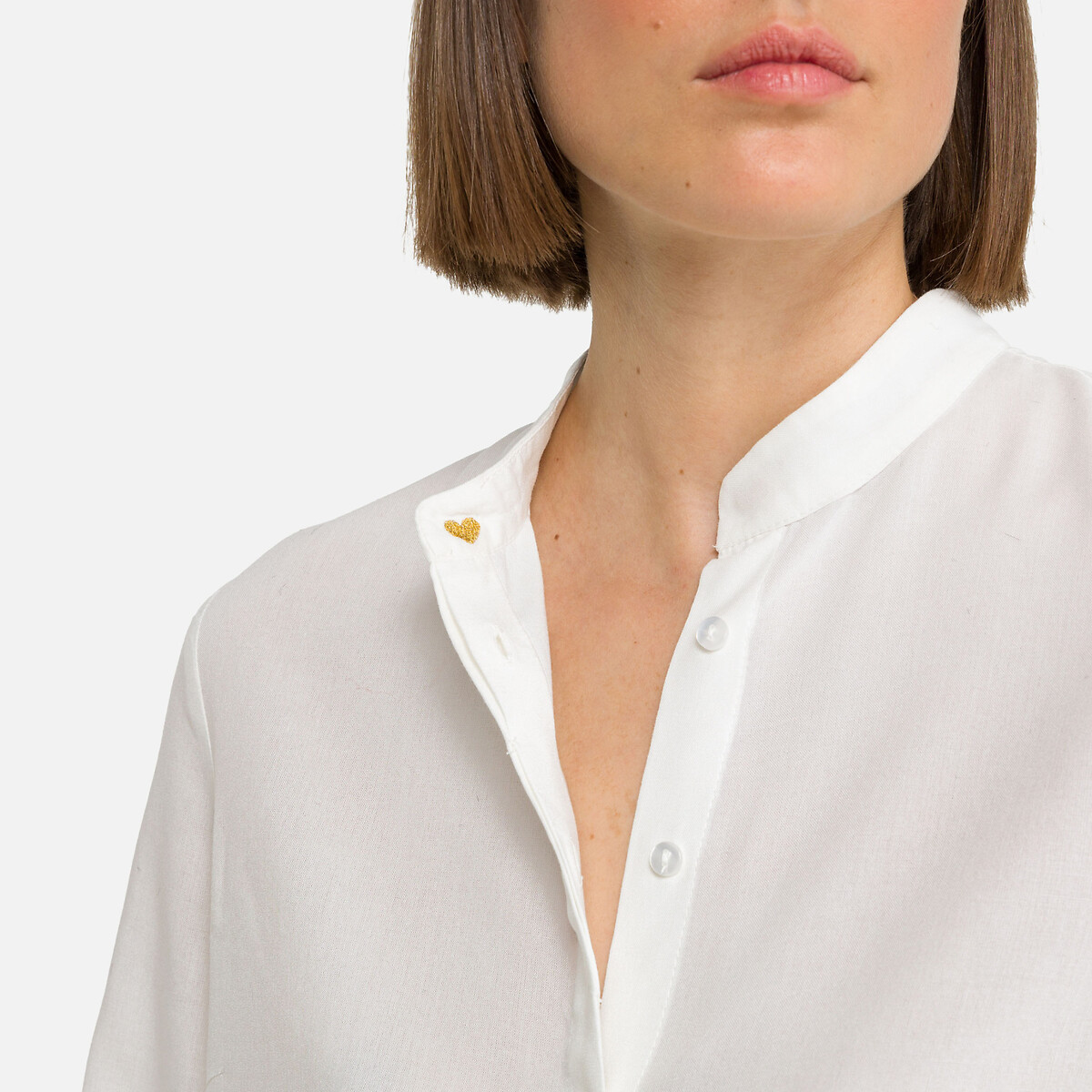 Блузка С длинными рукавами XS бежевый LaRedoute, размер XS - фото 3