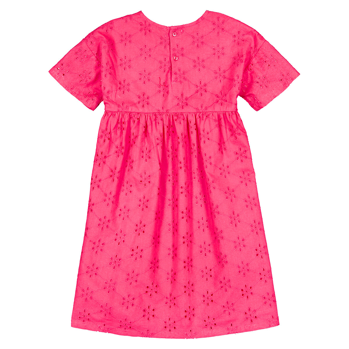 Платье LA REDOUTE COLLECTIONS С английской вышивкой 3-12 лет 8 лет - 126 см розовый, размер 8 лет - 126 см - фото 4