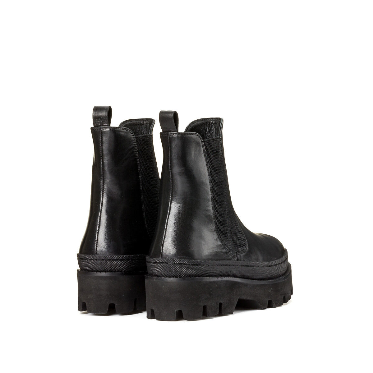 Ботинки-челси LA REDOUTE COLLECTIONS PLUS Ботинки-челси Из кожи на низком каблуке широкая стопа 38-45 40 черный, размер 40 - фото 4