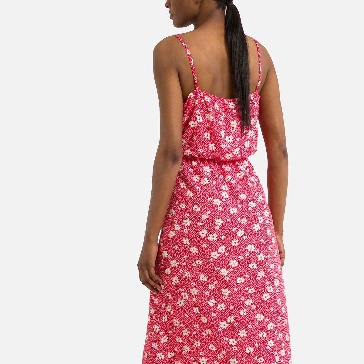 Платье Длинное с принтом 46 розовый LaRedoute, размер 46 - фото 4