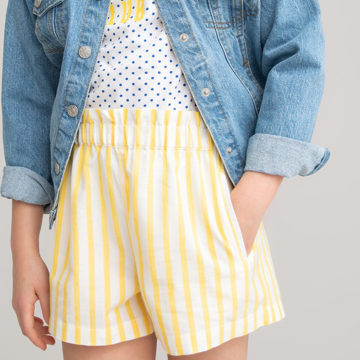 

Шорты LA REDOUTE COLLECTIONS, Желтый, В полоску 3-12 лет 9 желтый
