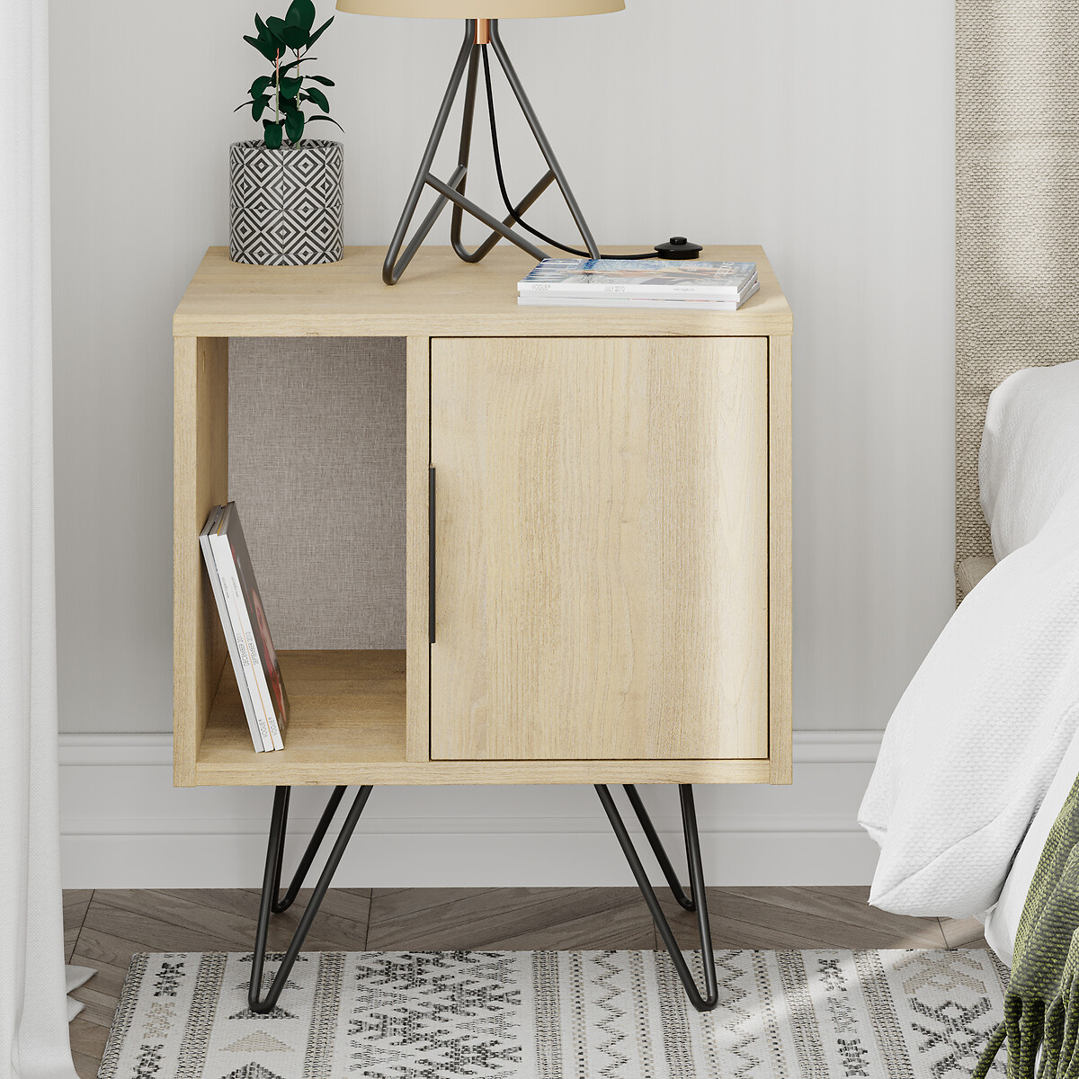 Прикроватная Тумба GLYNN BEDSIDE TABLE единый размер каштановый LaRedoute - фото 4