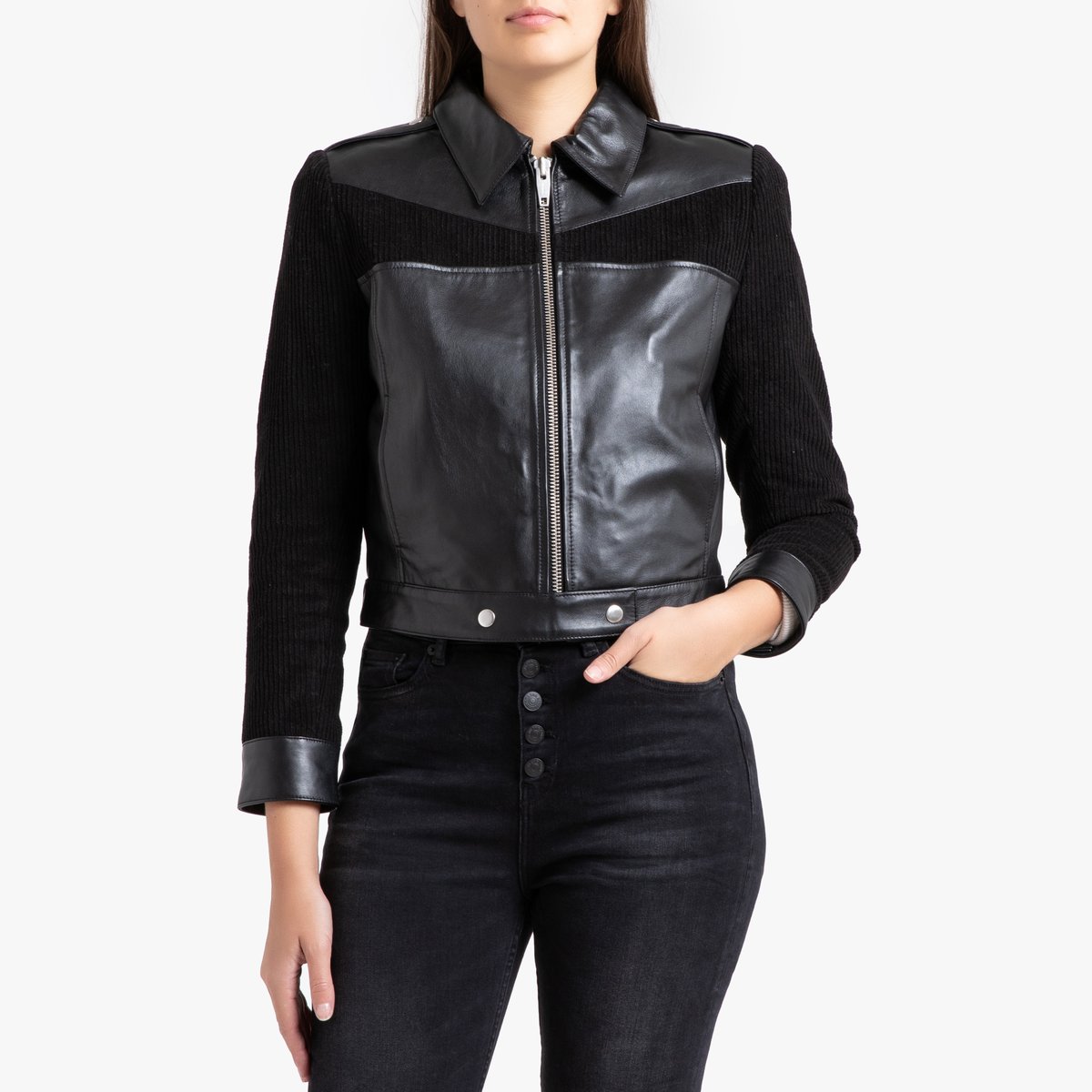 

Жакет La Redoute, Черный, Короткий прямого покроя 3(L) черный