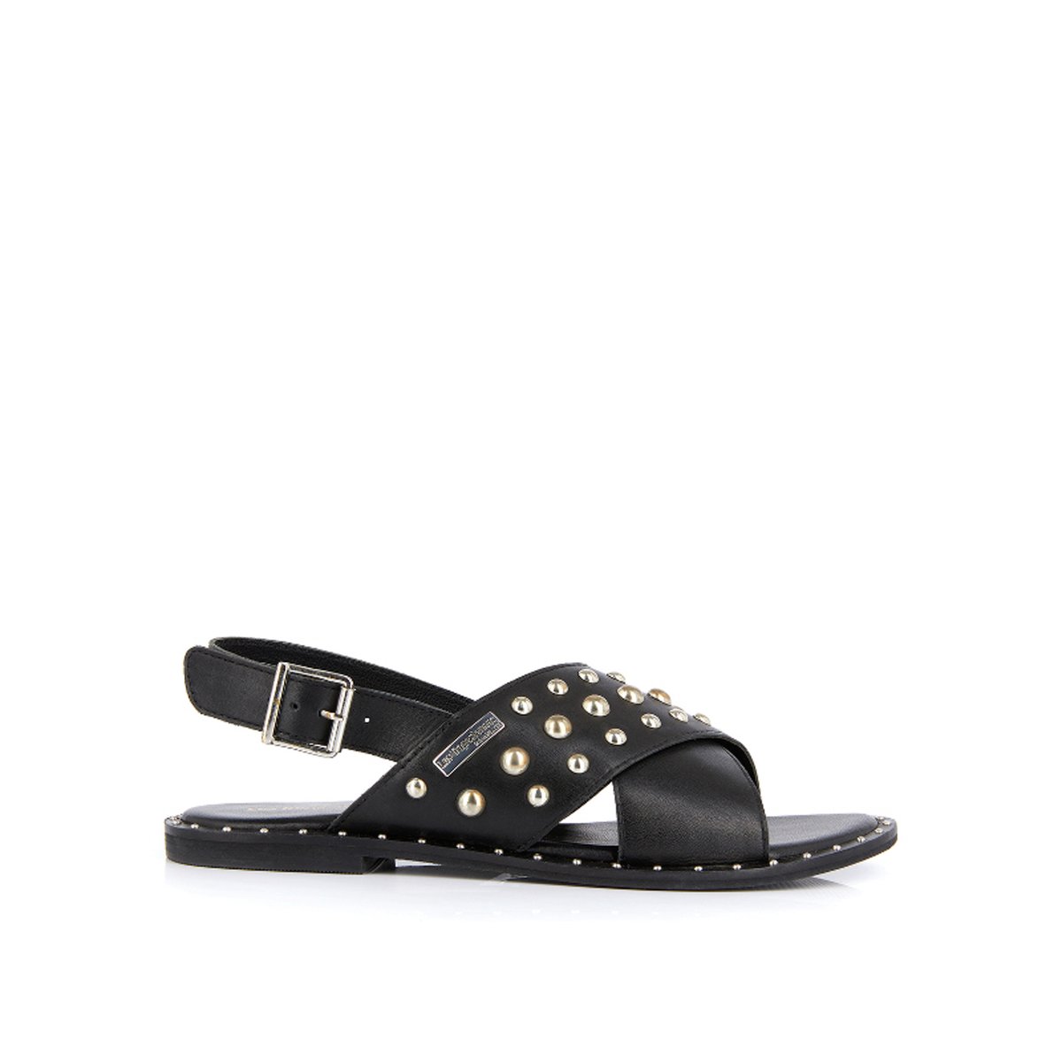 

Босоножки La Redoute, Черный, Кожаные с заклепками Dolly 40 черный