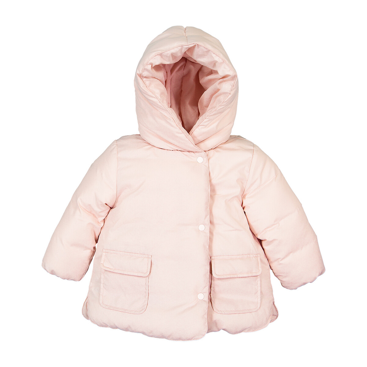 Куртка La Redoute Стеганая утепленная с капюшоном 3 мес-4 года 18 мес. - 81 см розовый, размер 18 мес. - 81 см