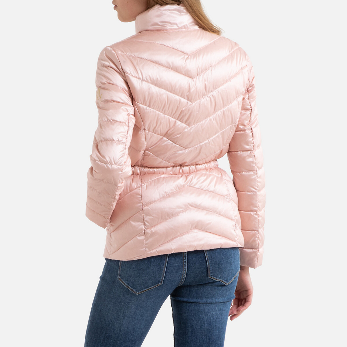 Куртка La Redoute Стеганая средней длины на молнии L розовый, размер L - фото 3
