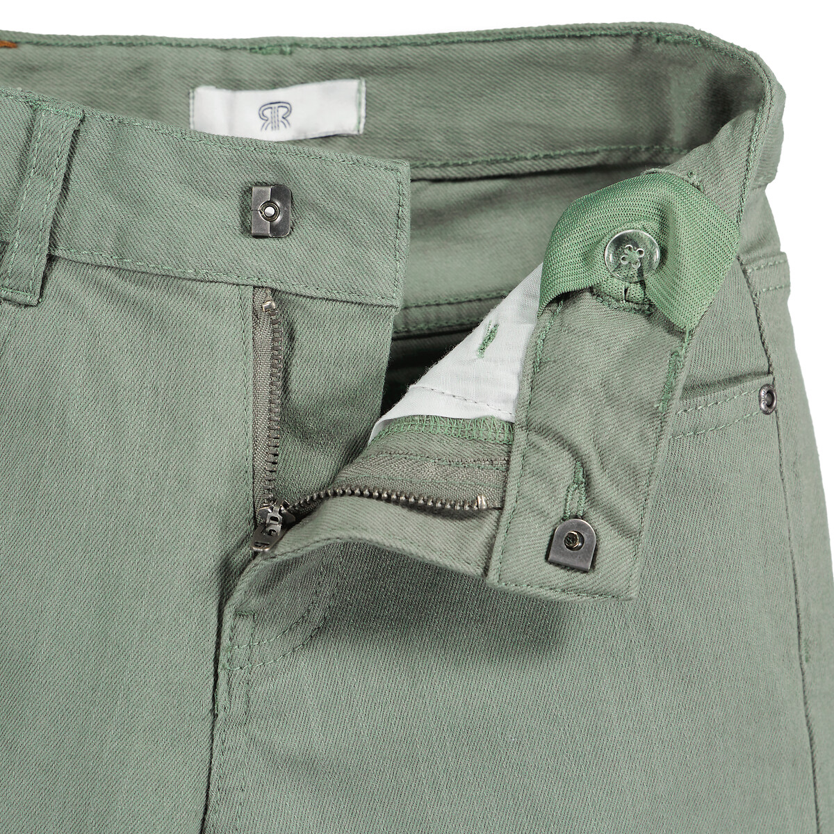 Бермуды Из джинсовой ткани 3-12 лет 6 зеленый LaRedoute, размер 6 - фото 5
