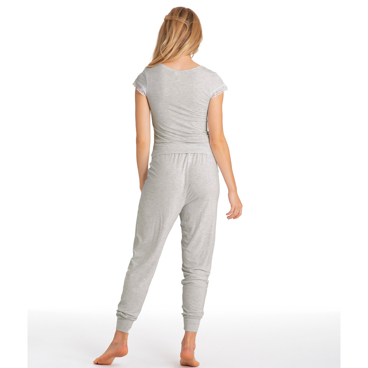 Пижама LaRedoute С короткими рукавами из модала Misty XS серый, размер XS - фото 4
