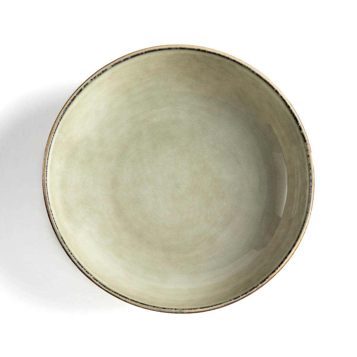Комплект из 4 глубоких тарелок Из керамики Horciag единый размер зеленый