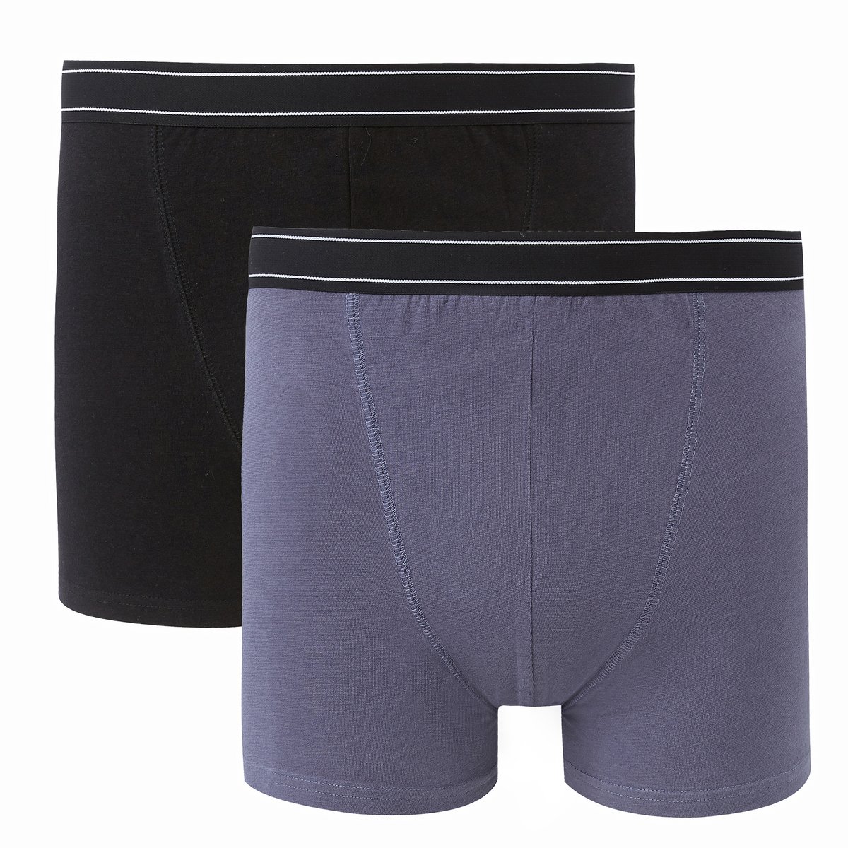 

Комплект из 2 однотонных трусов-боксеров La Redoute, Синий, La Redoute XL синий