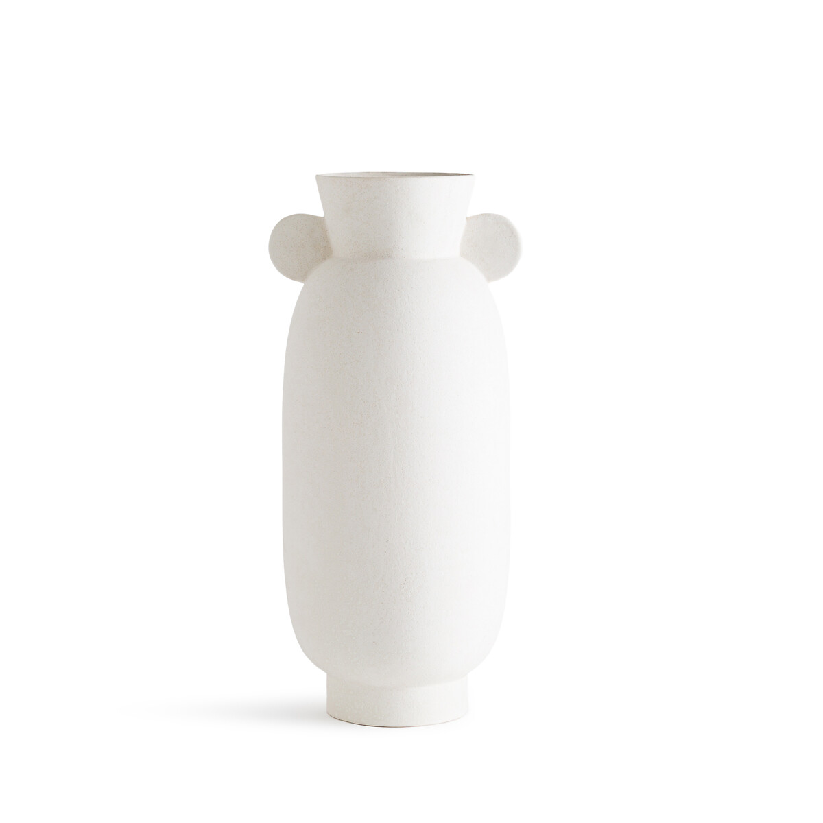 Ваза из белой керамики Onega единый размер белый ваза граненая из керамики в15 см estria единый размер белый