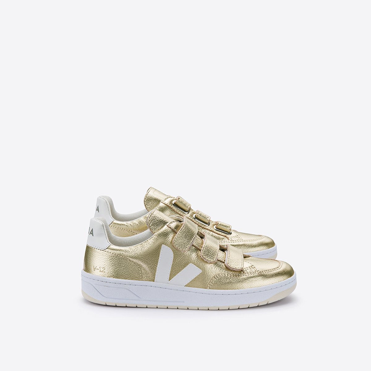 фото Кеды v-12 lock gold white veja