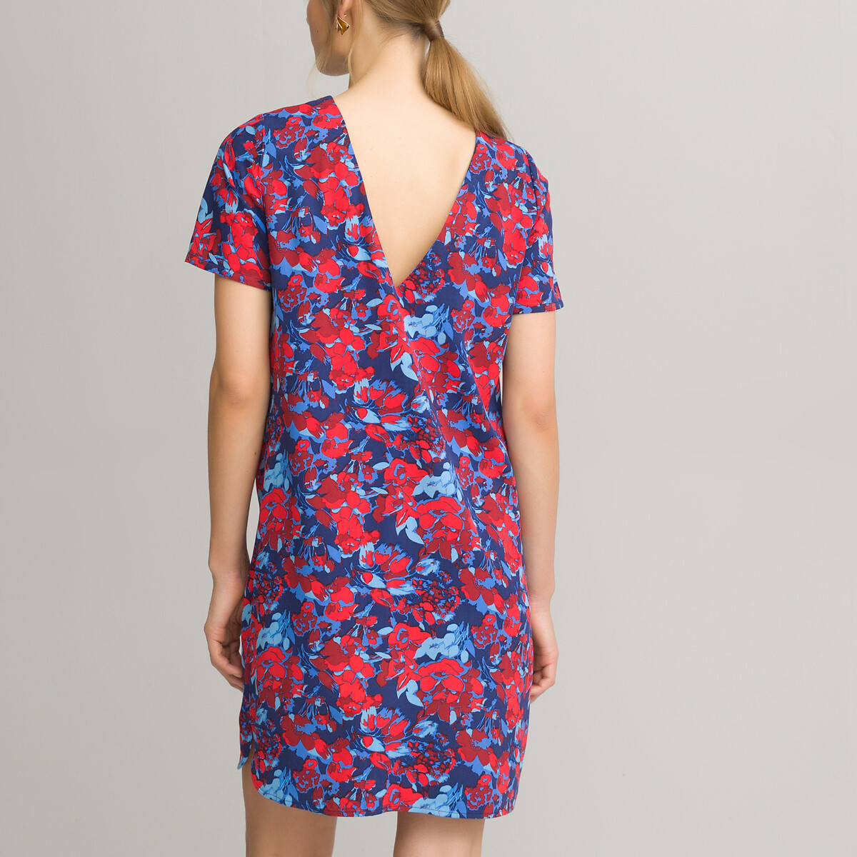 Платье-футляр LaRedoute С круглым вырезом и короткими рукавами с принтом 40 другие, размер 40 - фото 4