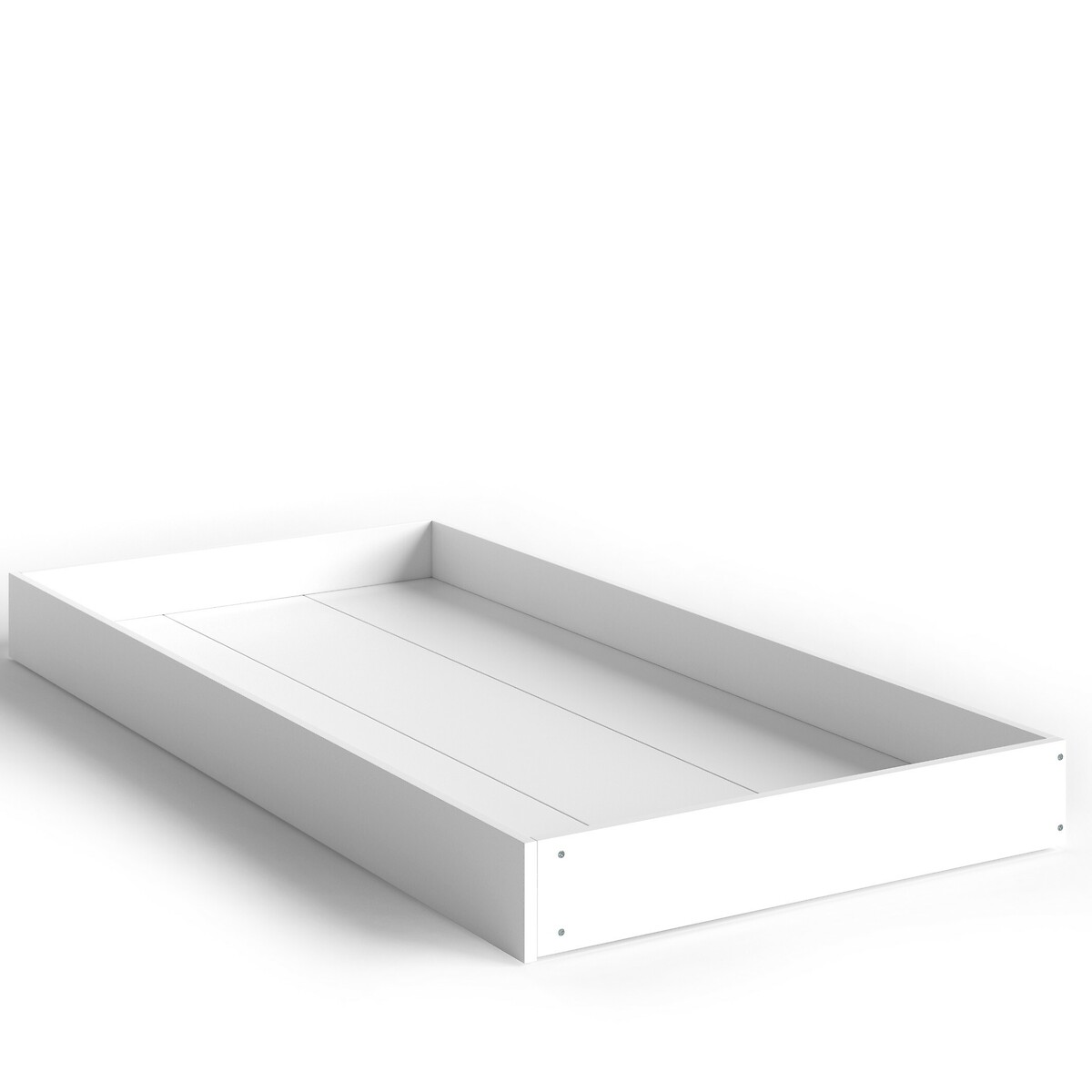 Ящик-кровать 1-спальный винтажный в стиле ретро Adil единый размер белый