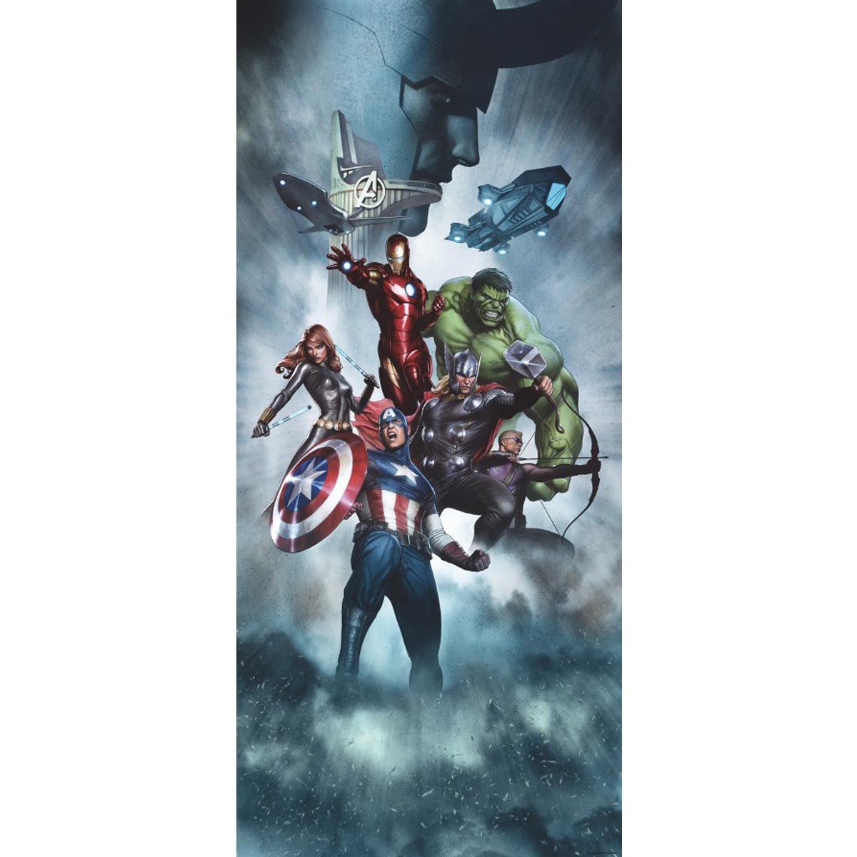 Poster porte Team Avengers Marvel 90X202 CM