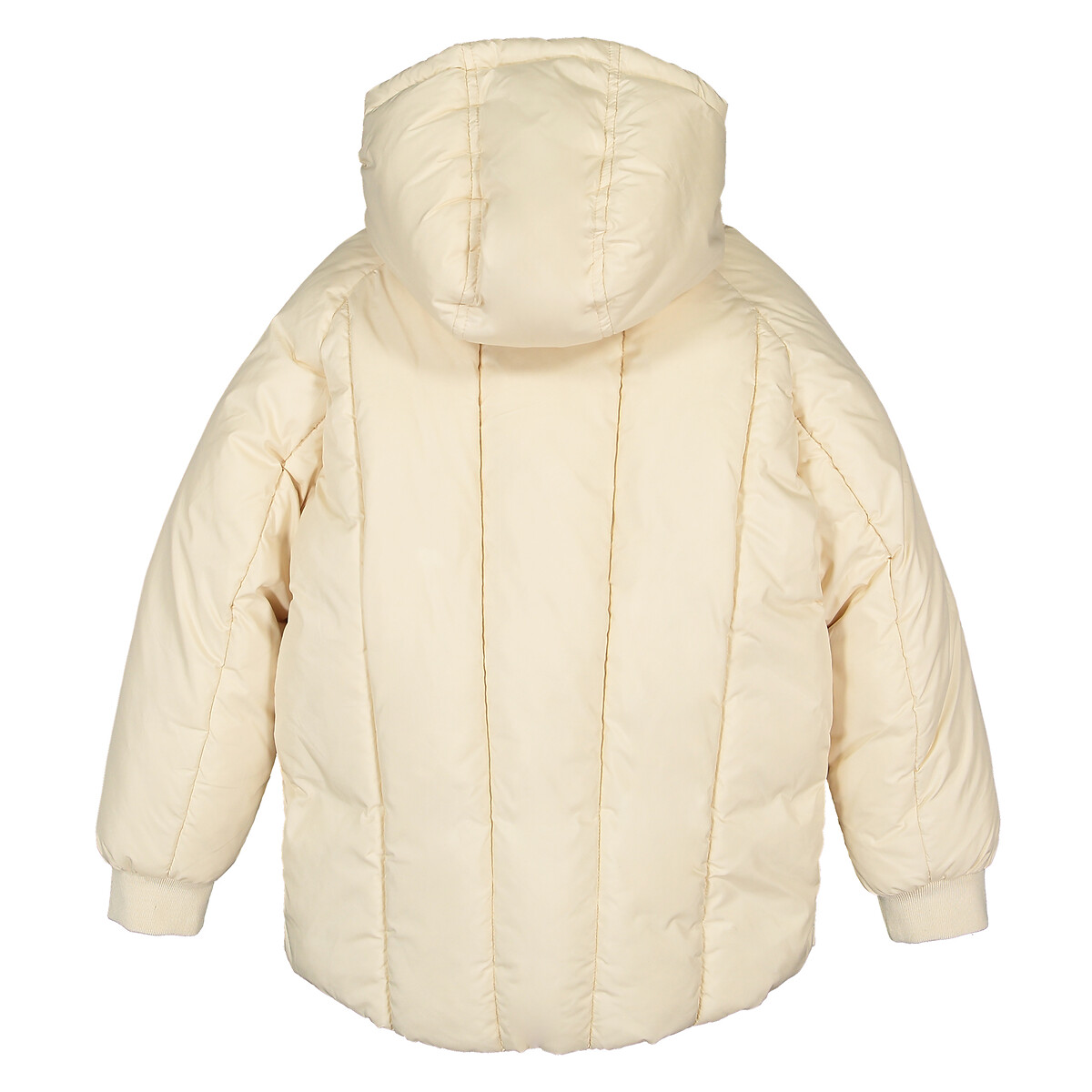 Куртка LaRedoute Стеганая с капюшоном теплая и пышная 3-14 лет 5 лет - 108 см бежевый, размер 5 лет - 108 см - фото 5