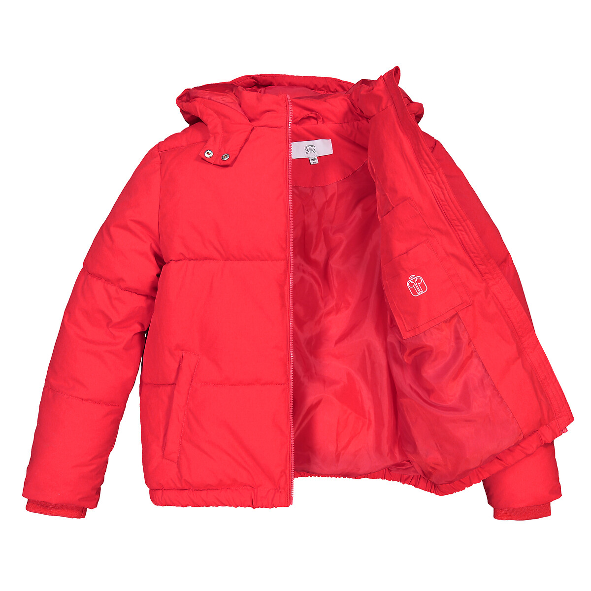 Куртка LaRedoute Стеганая утепленная с капюшоном 10-18 лет 14 лет - 156 см красный, размер 14 лет - 156 см - фото 5