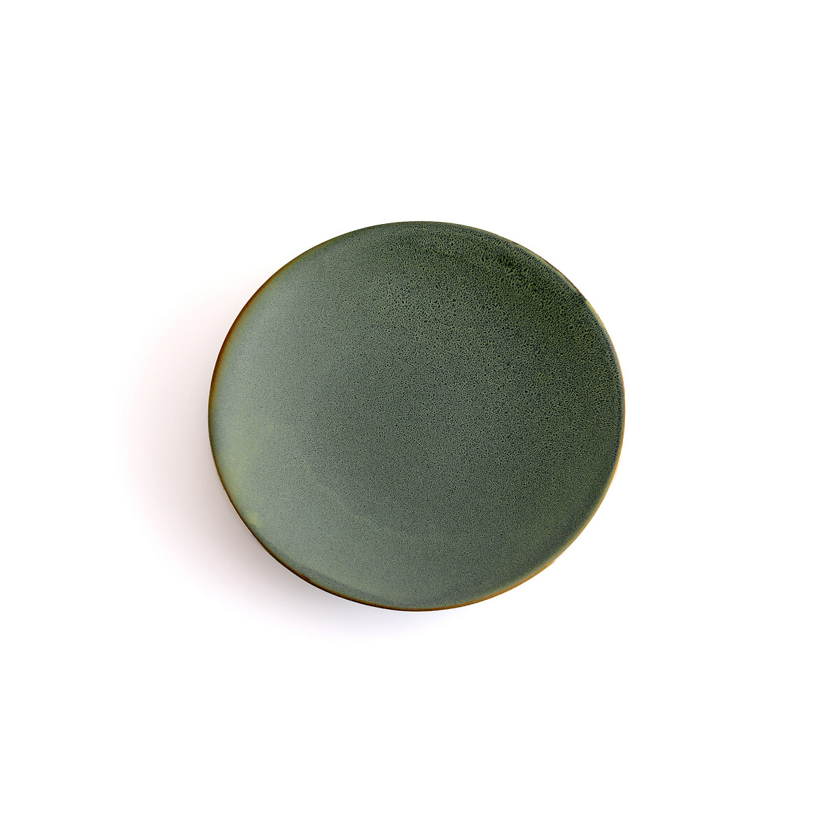 Комплект из 4 плоских тарелок Из эмалированной керамики Nael единый размер зеленый
