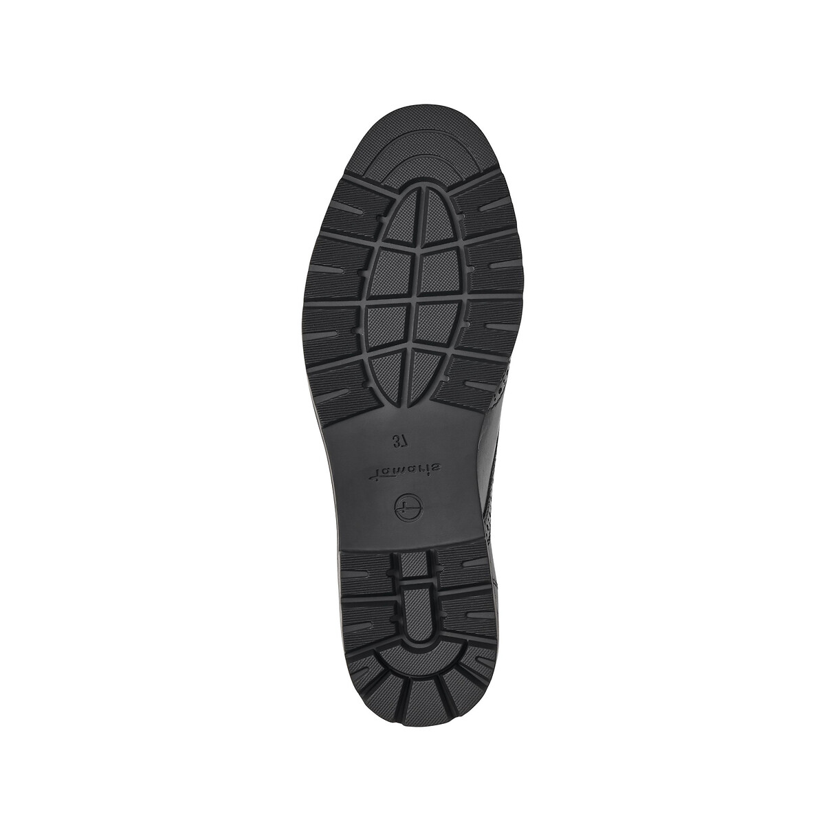 Ботинки-дерби Из кожи с цветочным узором 36 черный LaRedoute, размер 36 - фото 5