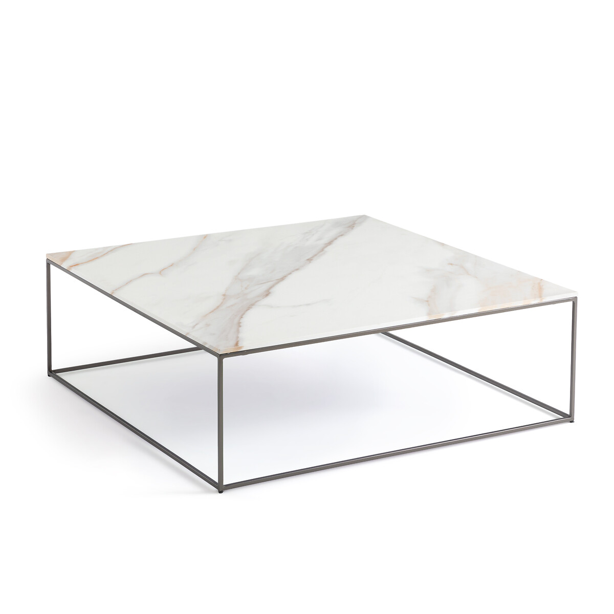 Стол журнальный из керамики Mahaut единый размер белый стол журнальный из белого мрамора dolmena единый размер белый