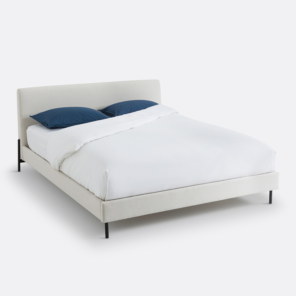 Кровать мягкая с кроватным основанием Tella  160 x 200 см бежевый