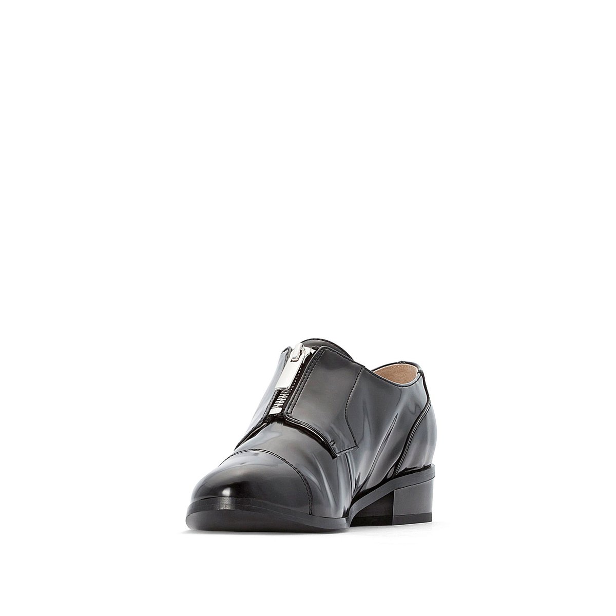 Ботинки-дерби La Redoute С застежкой на молнию 37 черный, размер 37 - фото 2