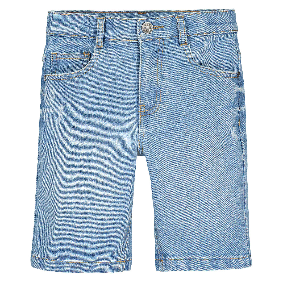 Бермуды LA REDOUTE COLLECTIONS Из джинсовой ткани 3-12 лет 3 синий, размер 3 - фото 3
