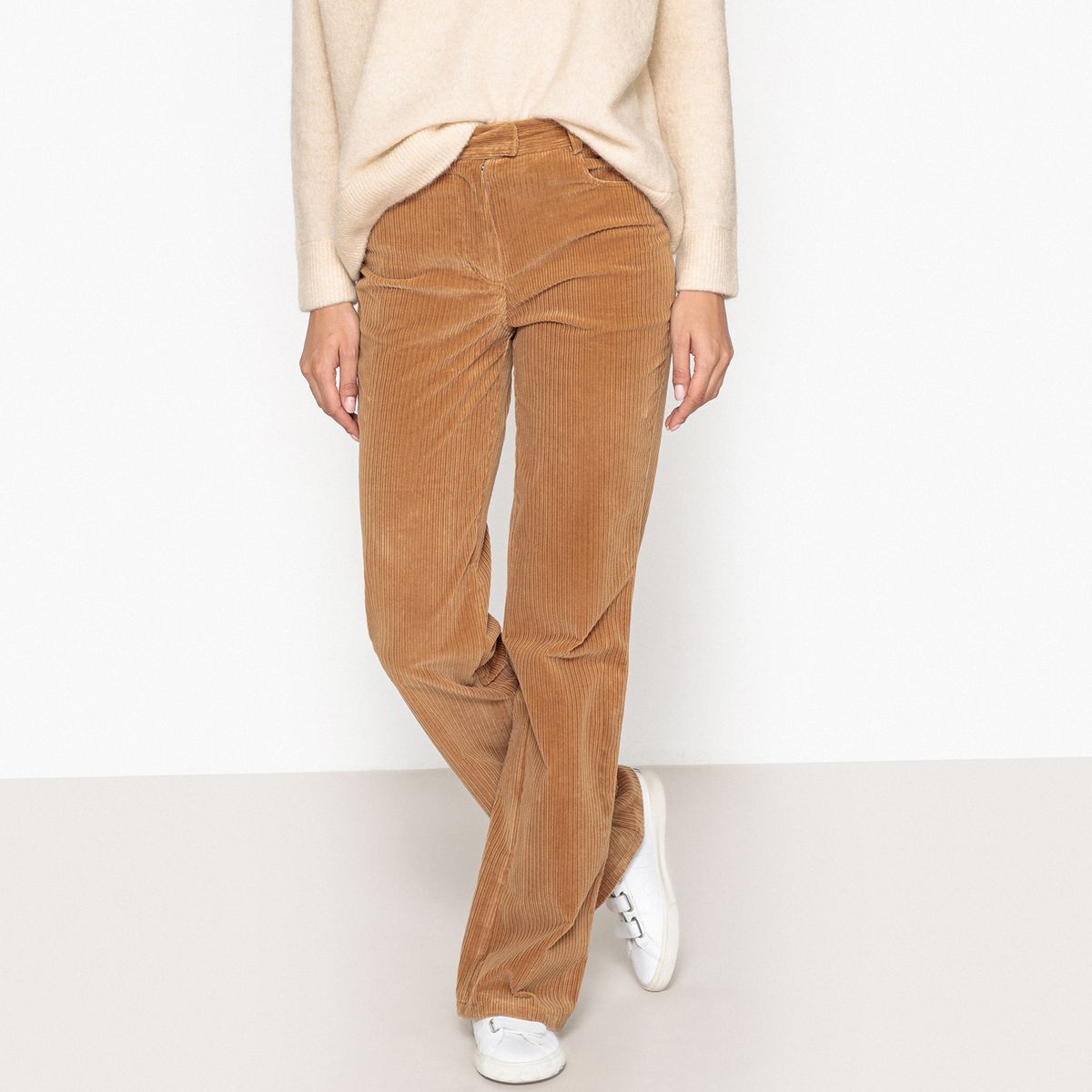 Pantalon large velours côtelé COLIBRIO