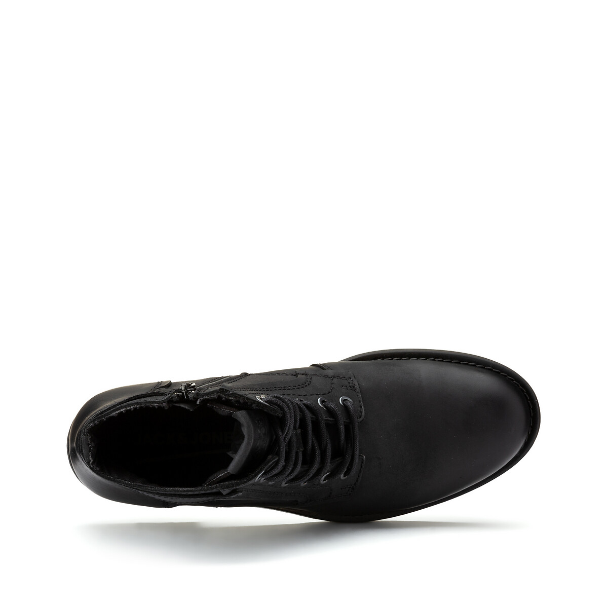 Ботинки LaRedoute Кожаные Angus 40 черный, размер 40 - фото 4