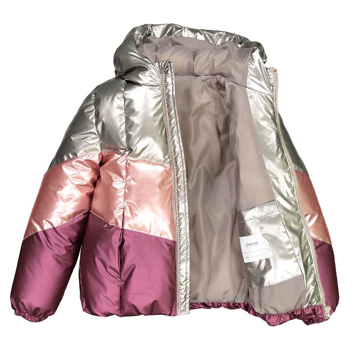 Куртка LaRedoute Стеганая утепленная с капюшоном 3-14 лет 6 лет - 114 см розовый, размер 6 - фото 5