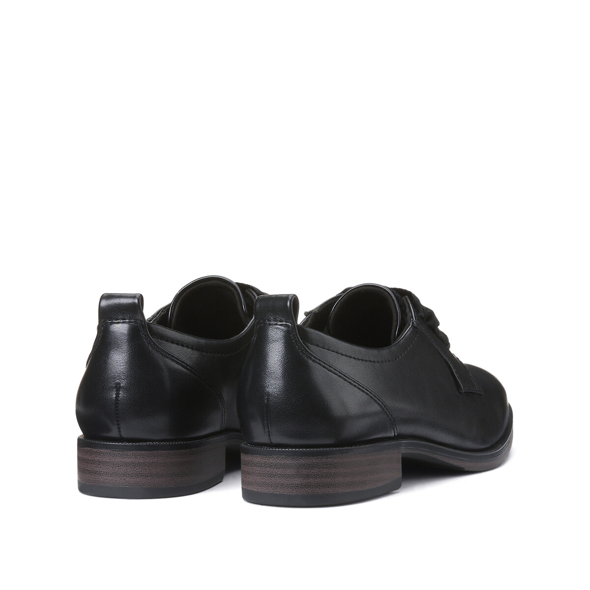 Ботинки-дерби лакированные с двойной шнуровкой  38 черный LaRedoute, размер 38 - фото 4