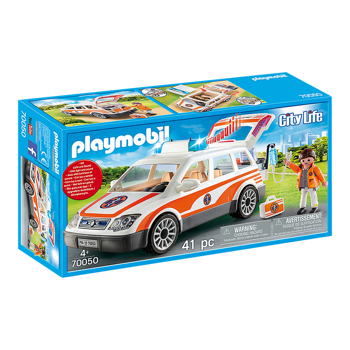 PLAYMOBIL Coche de Emergencias con Sirena 70050 MULTICOLOR talla única