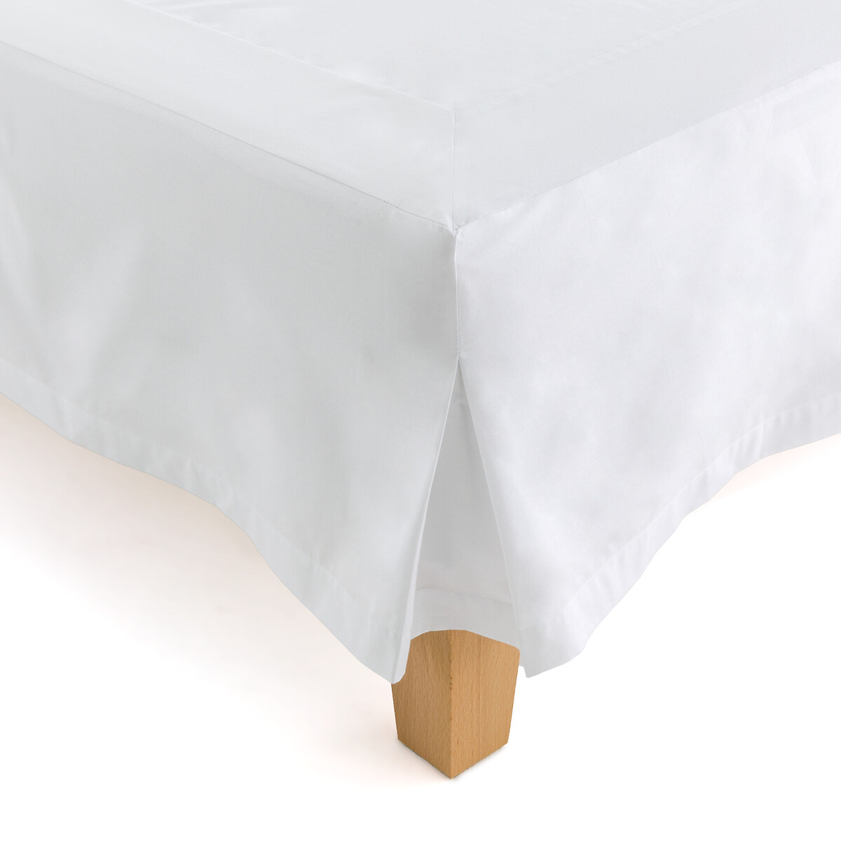 Наматрасник Декоративный на кроватное основание 100 биохлопок Akao 140 x 190 см белый