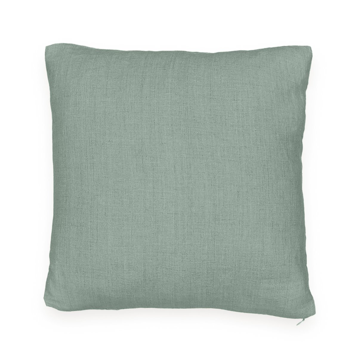 Чехол LaRedoute Для подушки из стираного льна Onega 40 x 40 см зеленый, размер 40 x 40 см - фото 1