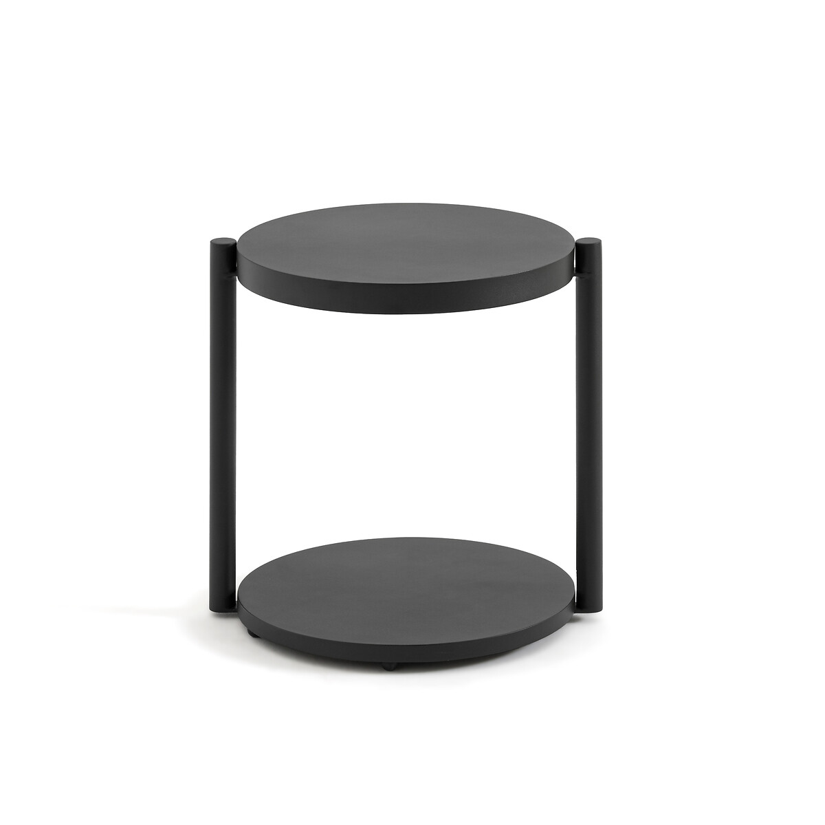 Стол журнальный с двумя столешницами VALNIX единый размер черный журнальный столик с двумя столешницами lussan единый размер бежевый