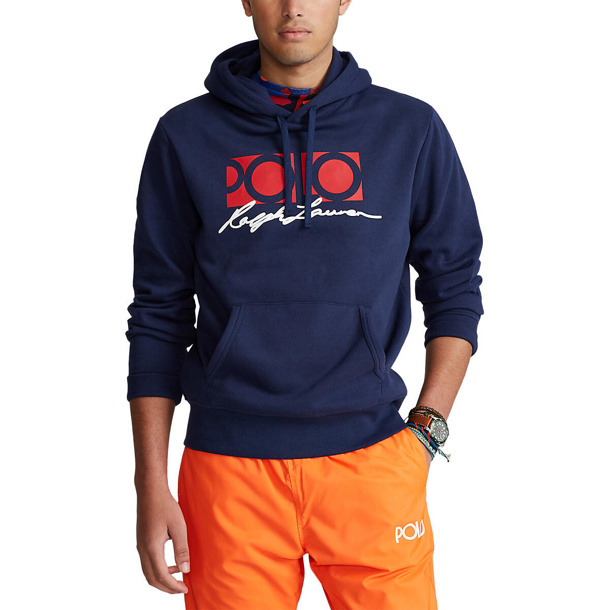 

Свитшот LaRedoute, Синий, С капюшоном Polo Ralph Lauren L синий