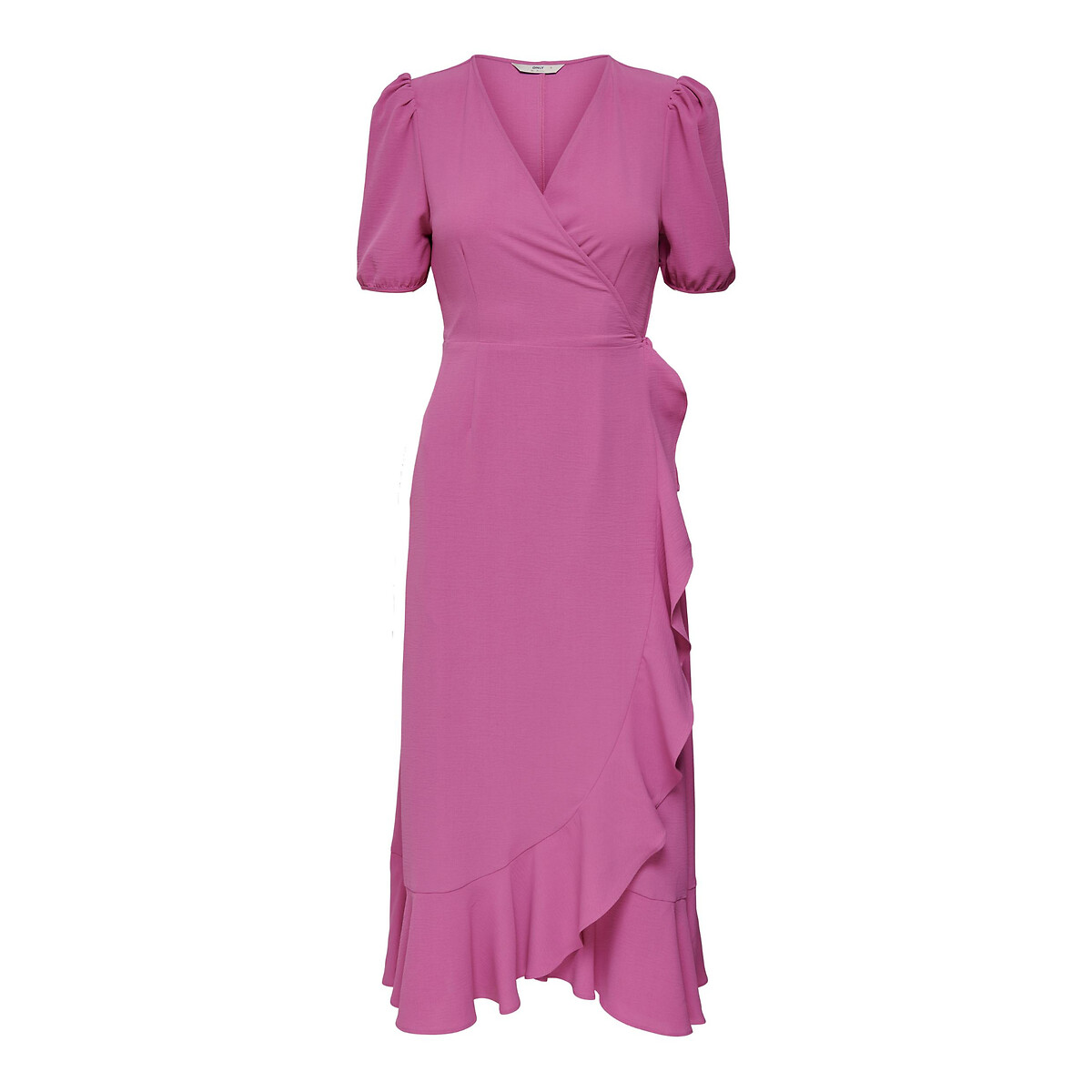 Платье-миди С запахом L розовый LaRedoute, размер L - фото 1