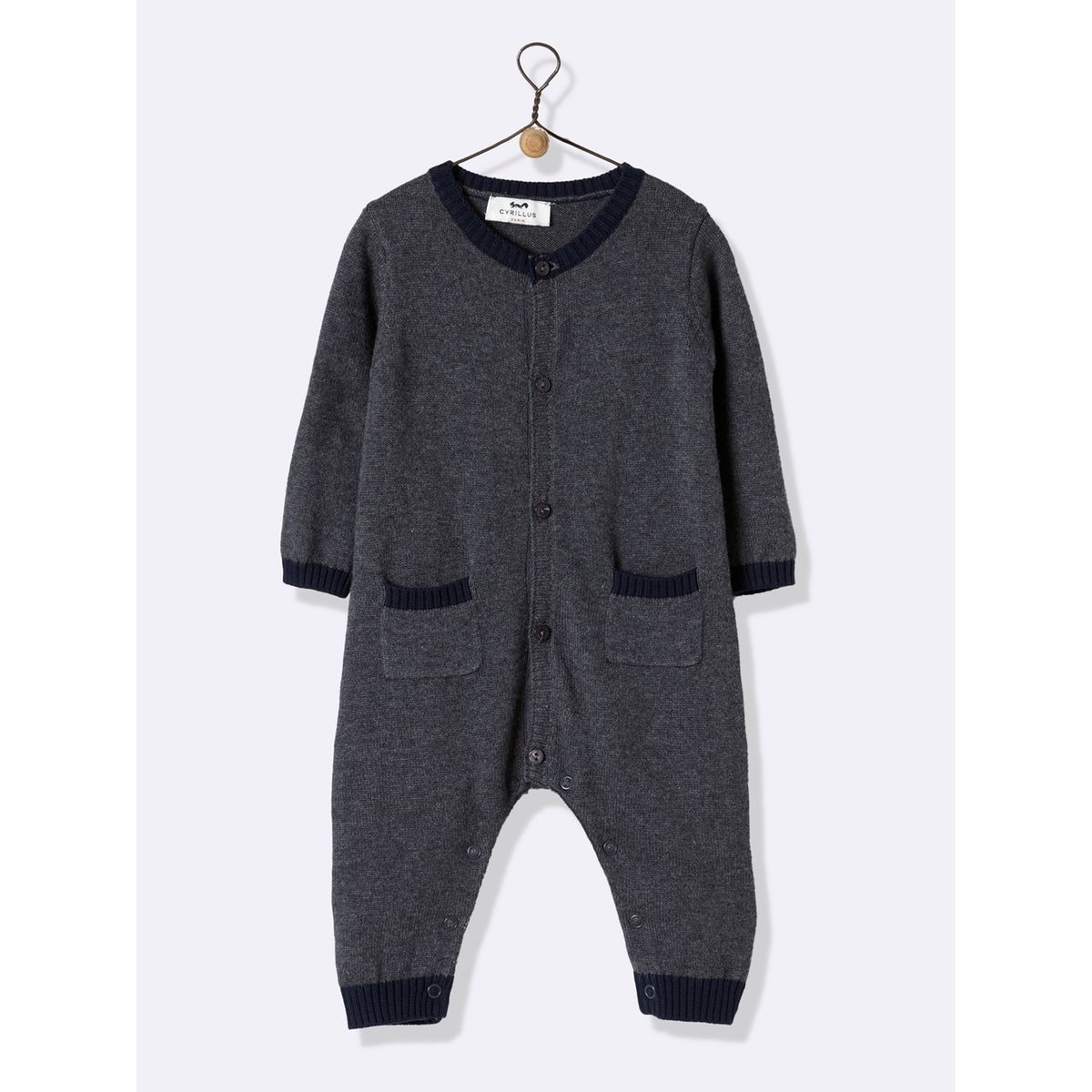 Combinaison en coton/cachemire bébé