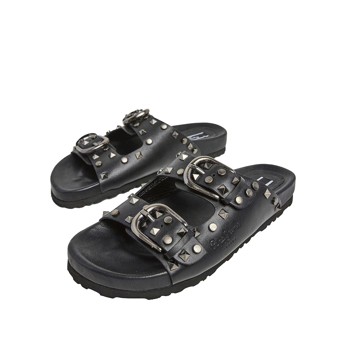 Туфли без задника с двойным ремешком Oban Rock  36 черный LaRedoute, размер 36 - фото 2