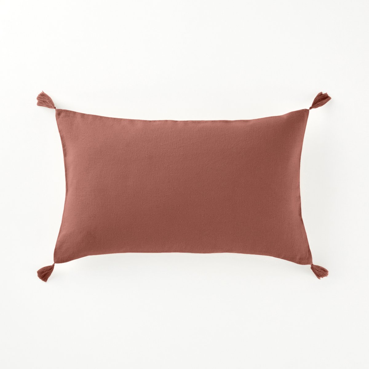 

Чехол La Redoute, Каштановый, На подушку из льна и вискозы ODORIE 50 x 30 см каштановый
