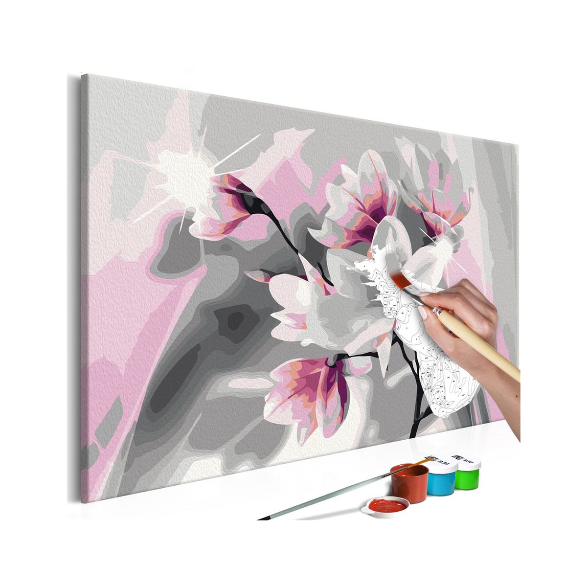 Tableau à peindre soi-même - Magnolia (fond )